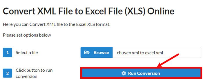 chuyển đổi file xml sang excel online miễn phí